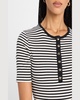 Alessia Stripe Short-Sleeve Tee