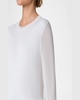 Semi Sheer Knit Crewneck Sweater