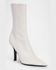 Christine Leather Zip Ankle Booties