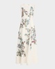 Eloise Embroidered Basketweave Tweed Maxi Dress