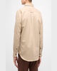 Men's Linen-Cotton Military Overshirt