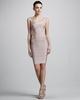 Sleeveless Beaded Stretch Mikado Gown