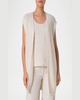 Summer Tweed Knit Open Long Vest