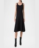 Trapezoid Jacquard Sleeveless Dress