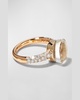 Nudo 18K Gold Ring White Topaz & Diamonds