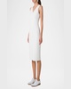 V-Neck Sleeveless Knit Midi Dress