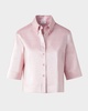Cotton Linen Button-Front Blouse