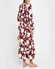 Pietra Pleated Floral-Print Maxi Shirtdress