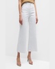Saige High Rise Wide-Leg Crop Jeans 