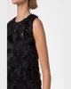 3D Carnation Tulle Embroidered Sleeveless Dress