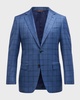 Men's 130s Luxury Wool Windowpane Sport Coat