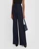 Park Wide-Leg Basketweave Linen Trousers