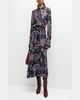 Aiden Abstract-Print Viscose top