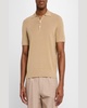 Men's Grid Jacquard Knit Polo