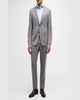 Men's Super 130s Wool Heathered Suit