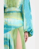 Carmen Coastal Deep V-Neck Side Slit Gown