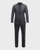 Men's Tonal Striped Wool Suit