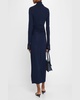 Claudia Midi Ruched Button Down Dress