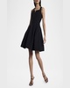 Tulip Pleated Fit-&-Flare Dress