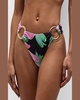 Winter Floral Tanga Ring Bikini Bottoms