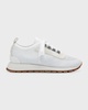 Knit Suede Trainer Sneakers
