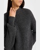 Ribbed Mock-Neck Fisherman Sweater