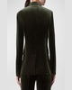 Taddeo Stretch Velvet Blazer Jacket