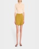 Fisher Pleated Button-Front Top