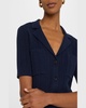 Pointelle & Ribbed Knit Top