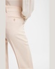Low-Waist Wool Flare Trousers