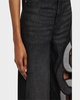 Chain Cutout Wide-Leg Jeans