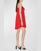 Bow Strapless Babydoll Mini Dress