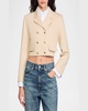 Alessandrie Double-Breasted Cropped Blazer