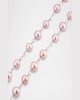 18K White Gold Freshwater Pearl and Moonstone Necklace, 42"L