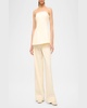 Silvia Strapless Peplum Top