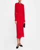 Cutout Silk Double Georgette Midi Dress