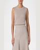 Sleeveless Ajoure Knit Top