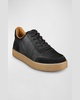 Men's Liam Grained Leather Low-Top Sneakers