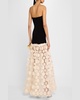 Harper Strapless Applique Gown