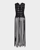 Fausti Sleeveless Fringe Top