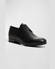 Men's Saffiano Leather Lace-Ups