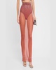 Column Maxi Skirt in Crystal Mesh