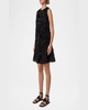 3D Carnation Tulle Embroidered Sleeveless Dress