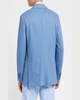 Men's Pique Knit Two-Button Blazer