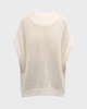 Oliva Dolman-Sleeve Knit Linen Vest