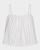 Stripe Draped Tank Top 