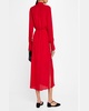 Cutout Silk Double Georgette Midi Dress