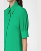 Short-Sleeve Cotton Poplin Button-Down Blouse