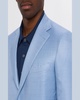 Men's Wool-Silk Hopsack Blazer