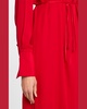 Cutout Silk Double Georgette Midi Dress